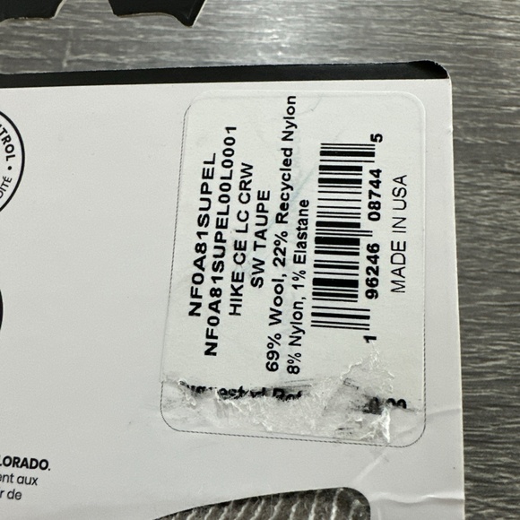 Smartwool Classic Edition Hike Merino Crew Height, Taupe Light Cushion Unisex L - Picture 4 of 6